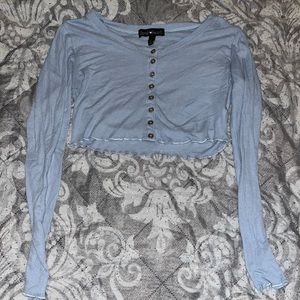 Blue Crop Top